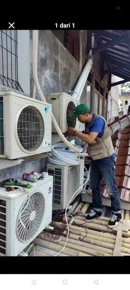 Jasa servis AC kulkas mesin cuci kompa air dll bergaransi
