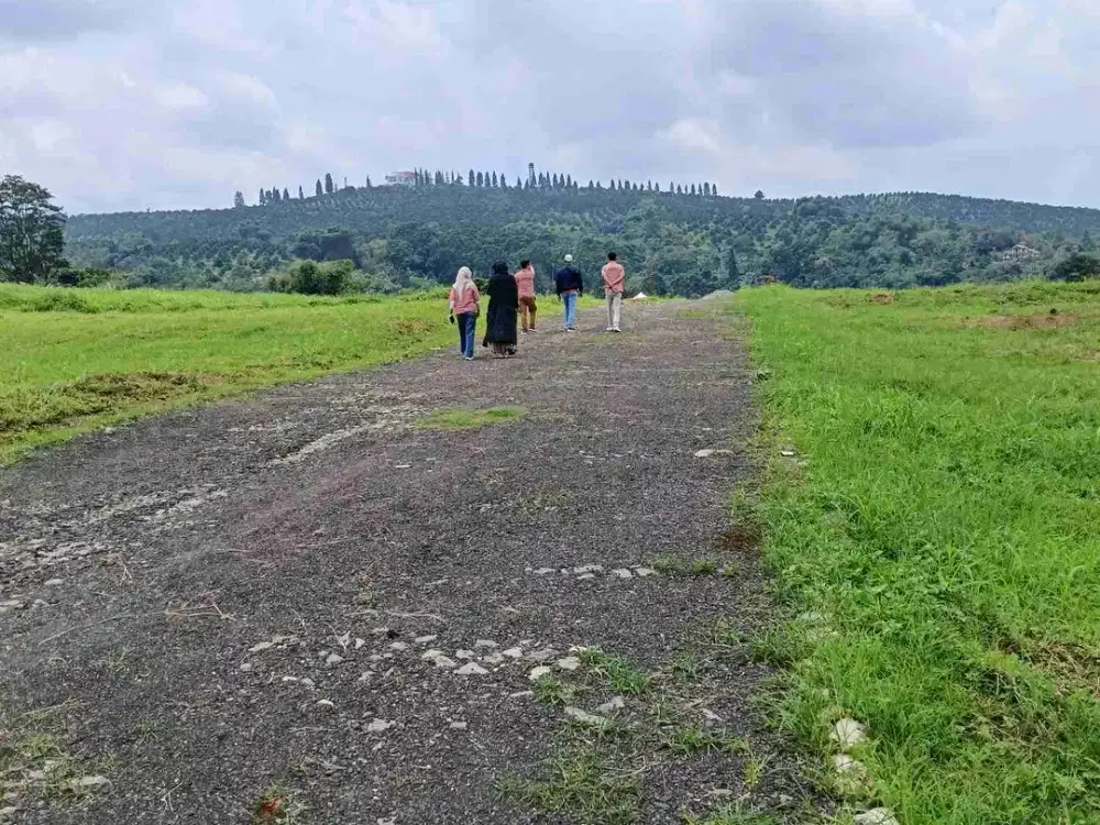 jual tanah puncak Bogor legalitas SHM siap bangun permanen view perbukitan & gunung gede pangrango