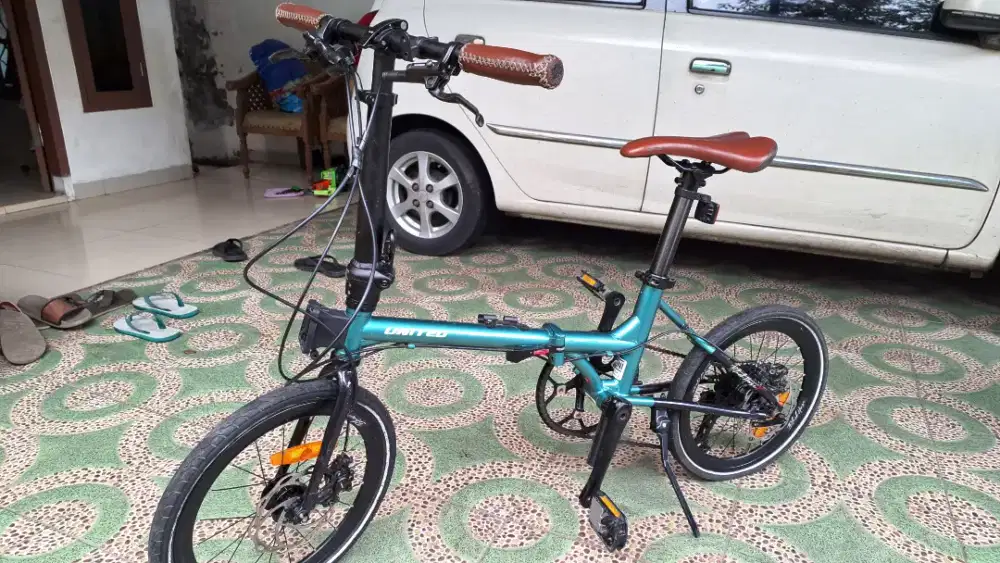 Sepeda lipat United Black Horse X 16 inch 10 speed mulus full chromoly