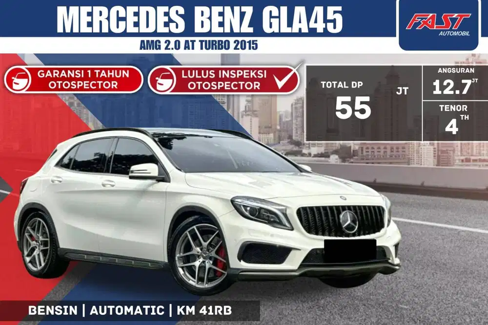 MERCEDES BENZ GLA45 AMG 2015 2.0 TURBO PANORAMIC LOW KM.41RB