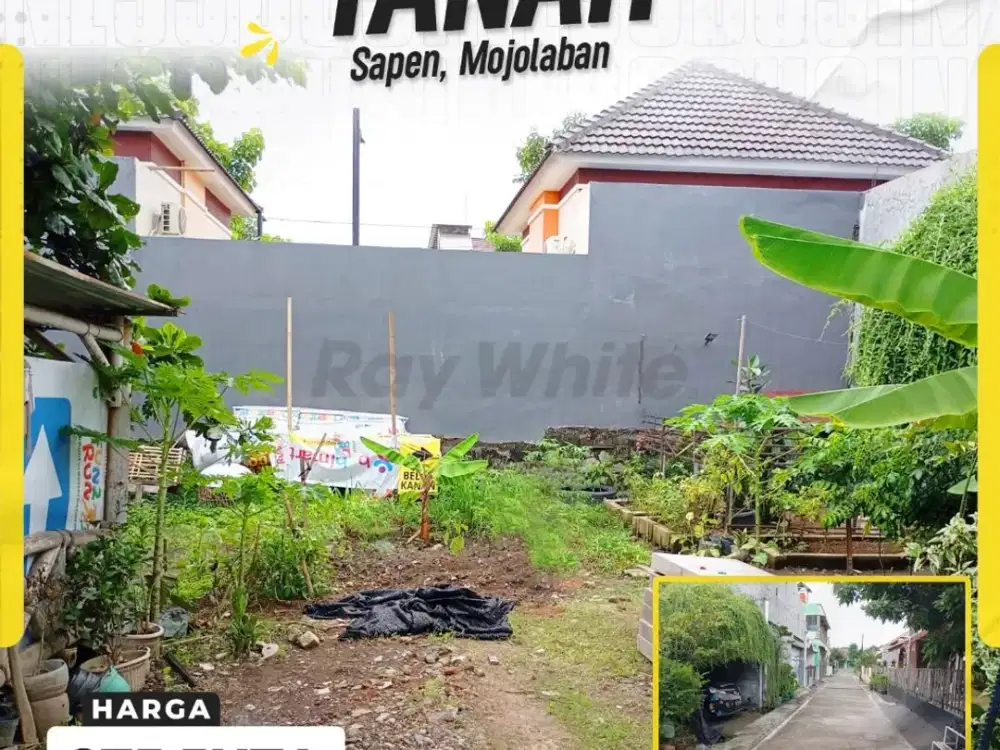 Tanah 111meter Siap bangun Akses Simpangan dekat Safira Sapen Mojolaban Skh