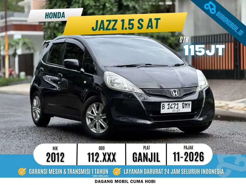 HONDA JAZZ S MATIC 2012 HITAM ISTIMEWA