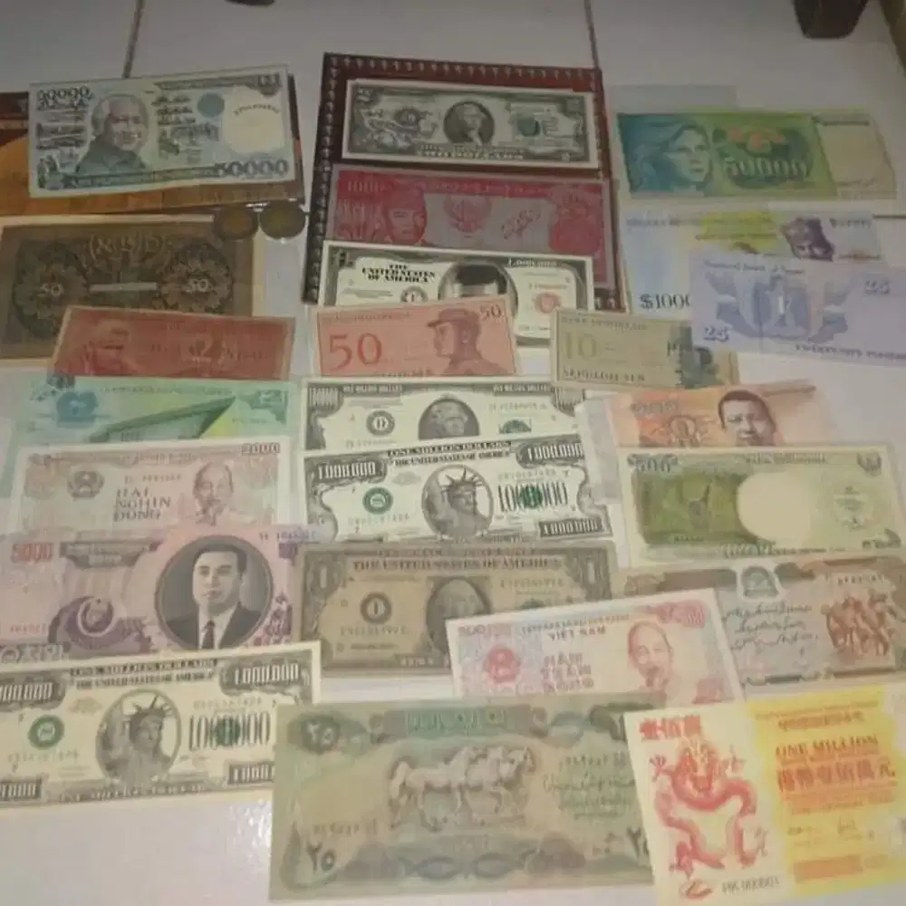 Jual uang kuno kertas semuanya