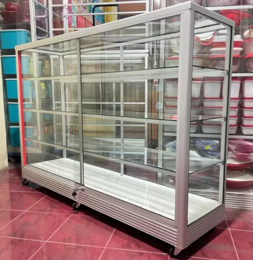 Etalase Warung 1,5 Meter Pakai Roda