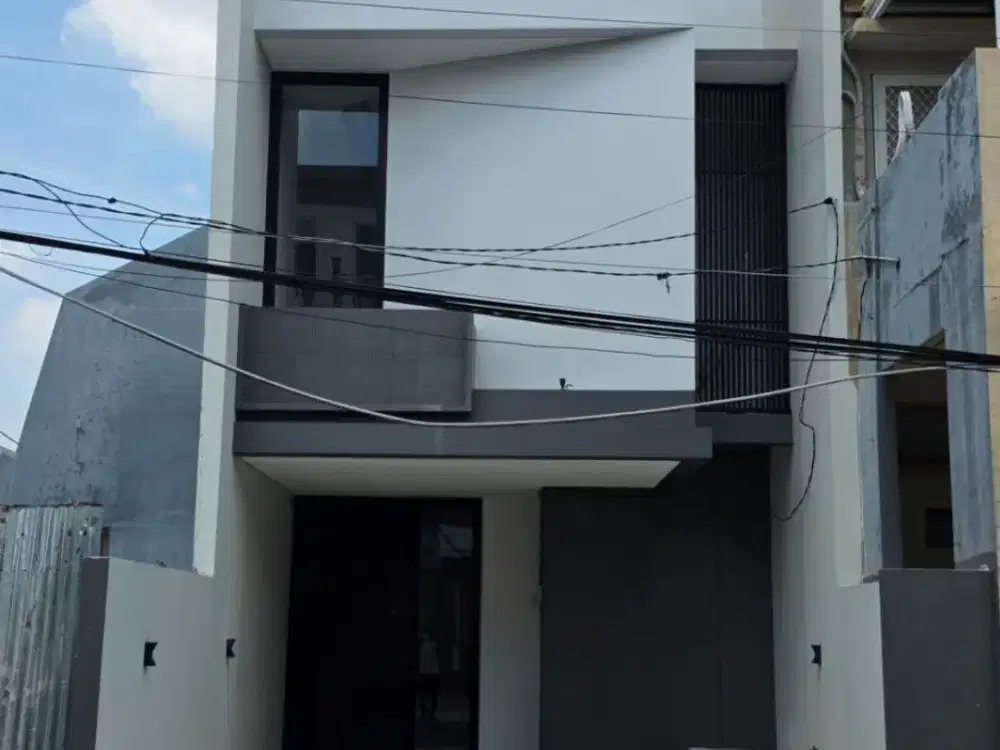 Rumah Dharmahusada Mas NEW MINIMALIS carport 2, row 4 mobil