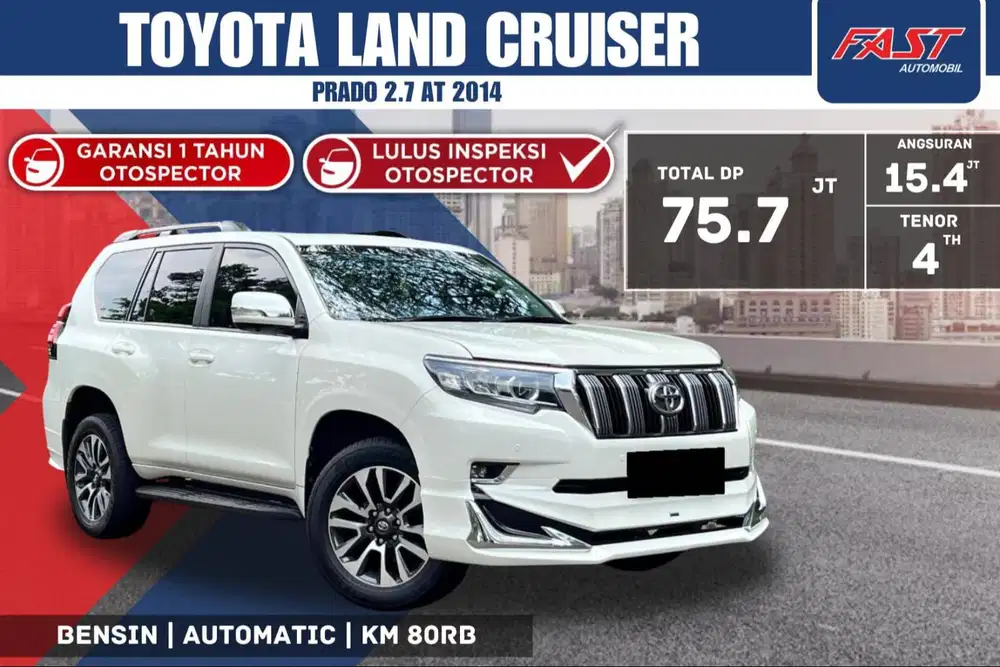 TOYOTA LAND CRUISER PRADO TXL 2014 4×4 2.7 AT LOW KM.80RB