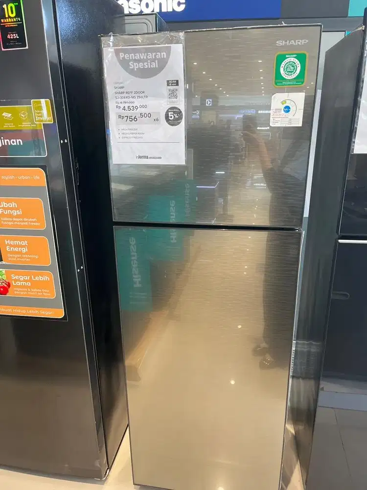 Cicilan Kulkas SHARP 2 pintu 256LTR
