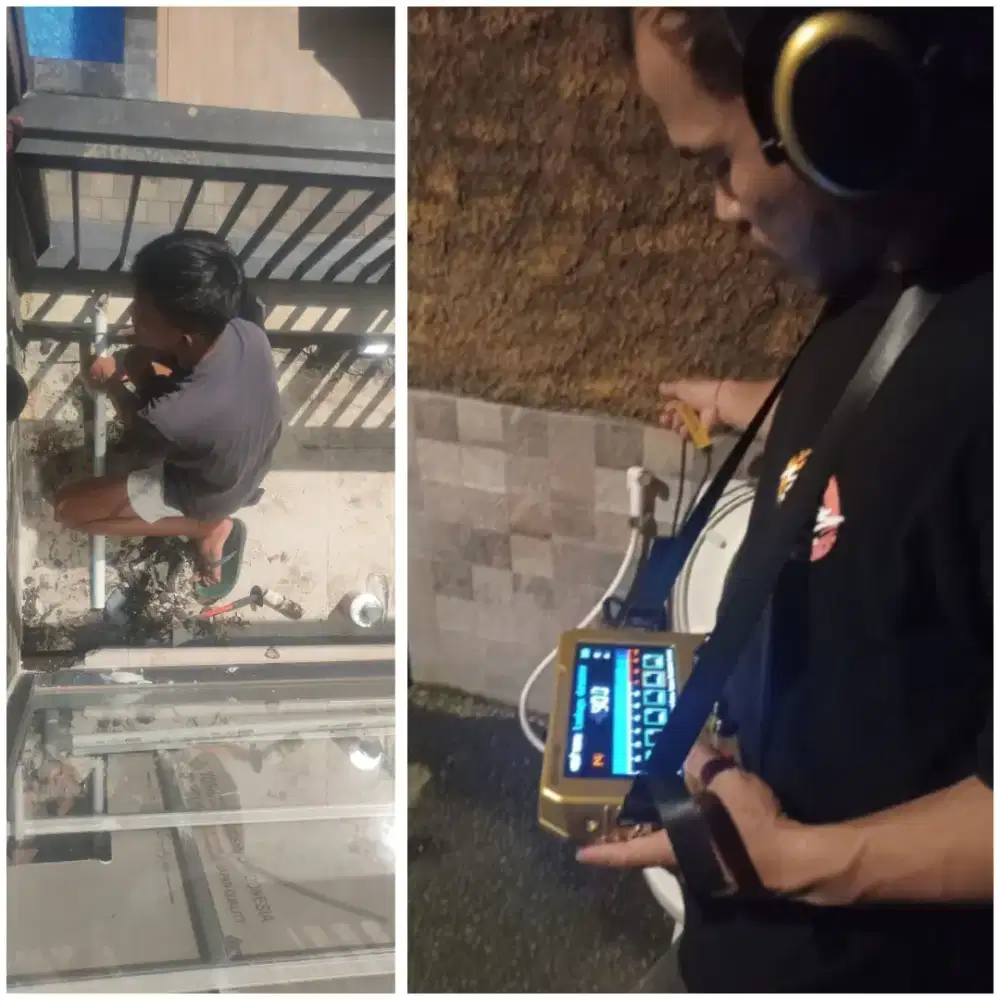 Jasa deteksi pipa bocor dalam tanah dan bangunan akurat 100%