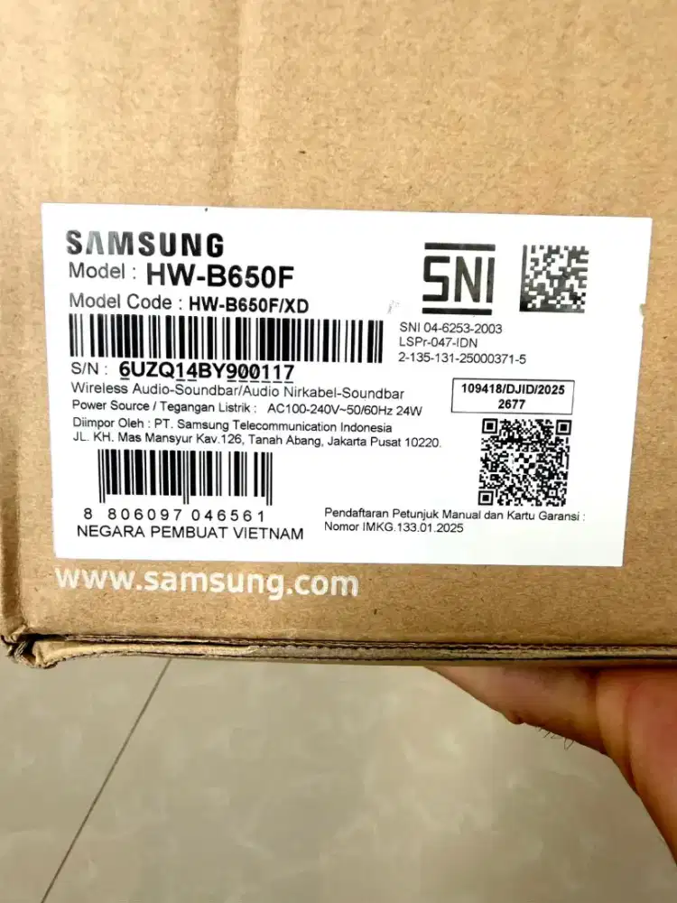 SOUNDBAR HW-B650F 3.1ch sound