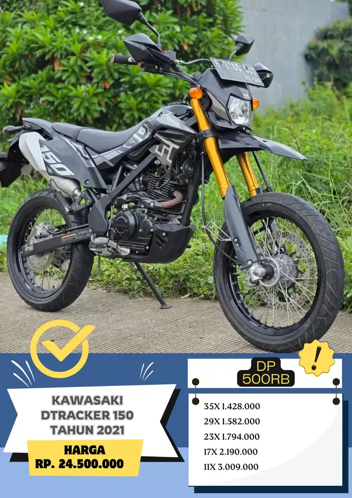 KM 1RB Kawasaki Dtracker 150 SE thn 2021 Dp 500rb