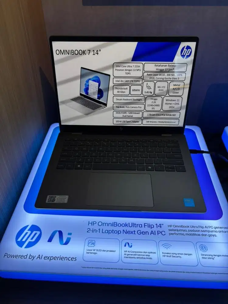 CICILAN LAPTOP HP OMNIBOOK 7 32  (1TB) PROMO BUNGA RINGAN