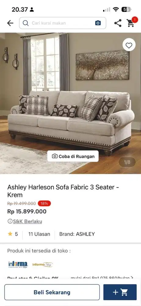 Sofa antik dijual