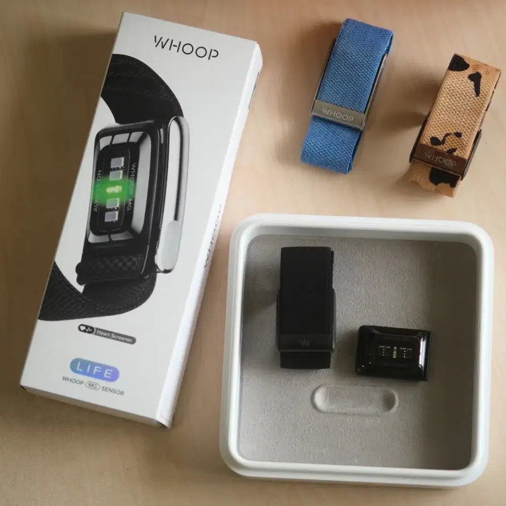 WHOOP 5.0 MG bundle 3 Strap Fitness tracker running marathon padel