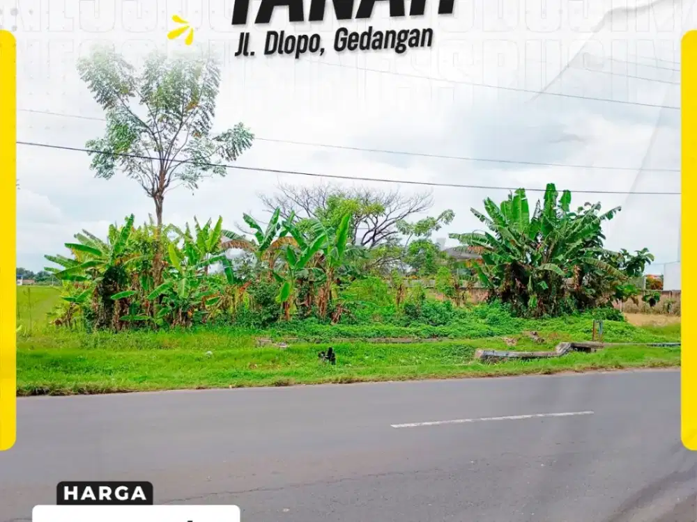 Disewakan Tanah Luas “Sudah Urug” Siap Bangun di Jl. Dlopo Grogol, Kawasan Ramai strategis