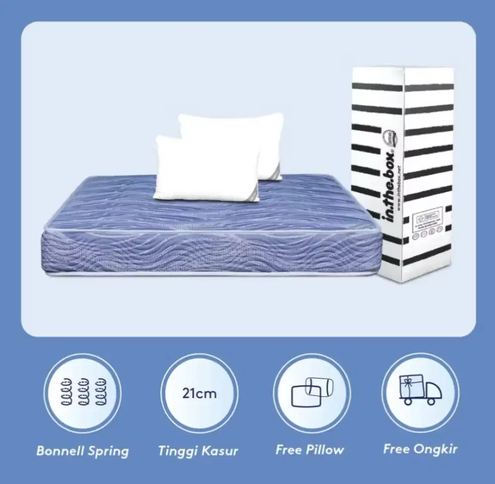 Di jual kasur in the box ukuran 160 masih bagus