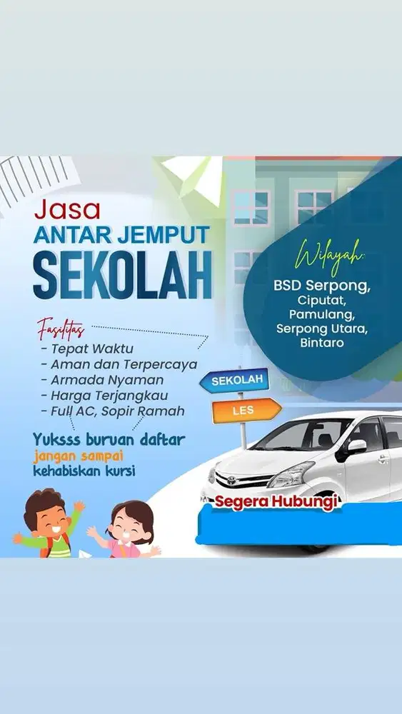 School Bus , Bunda tenang anak anak nyaman