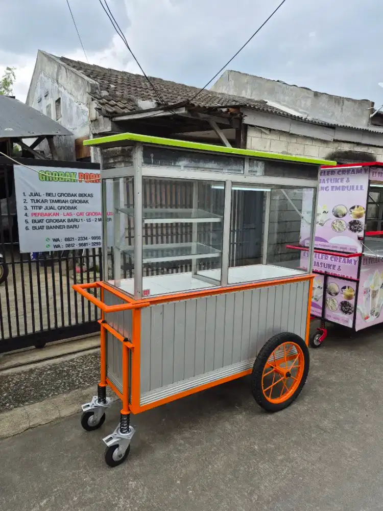 Gerobak gorengan / ayam goreng / kentang-cimol-sosis-tahu / DLL