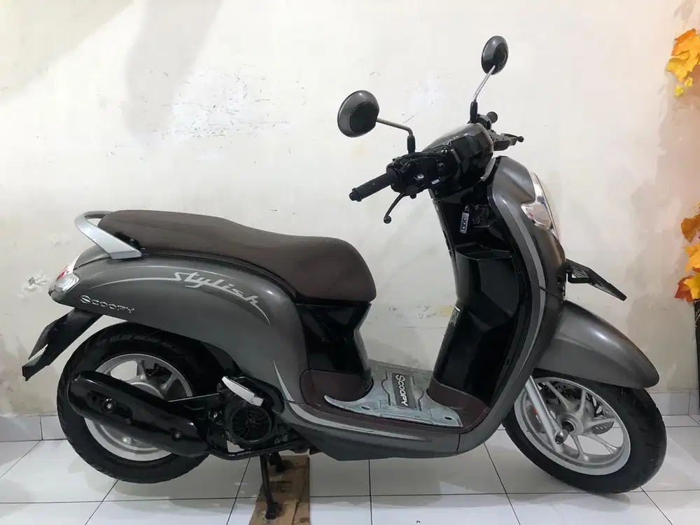 Honda Scoopy Stylish Th.2019 hitam coklat!!