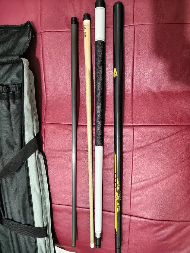 Jual Stick Bilyard TY Fury 3+ 2pc tas + 2pc Chalk