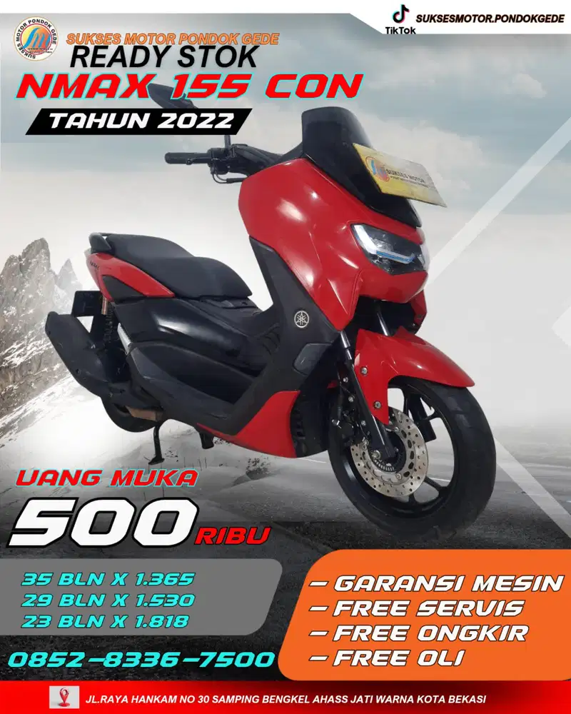 CASH DAN KREDIT YAMAHA NMAX 155 CON TAHUN 2022 DP 500 RIBU