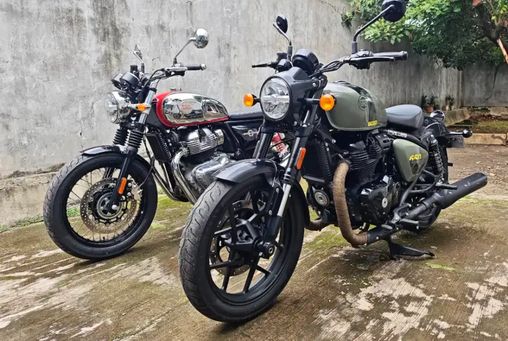 Bs Kredit/TT Royal Enfield Super Meteor 650 Interceptor Modif Shotgun