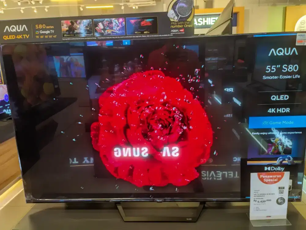 AQUA LED GOOGLE TV 55 INCH CICILAN TANPA KARTU KREDIT