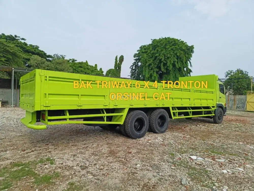HINO LOHAN FM260JW ASLI LONG BAK TRIWAY 6X4 TRONTON ISTIMEWA SEKALI