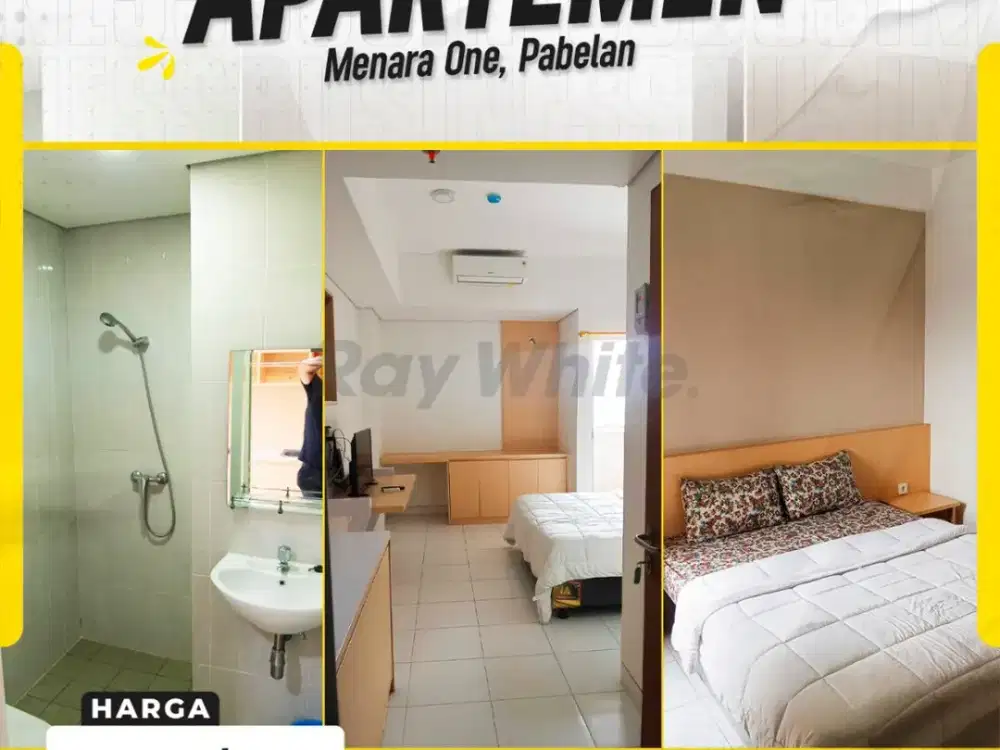 Disewakan Apartemen Studio Full Furnished “Tinggal Bawa Koper” di Menara One Solo Rp.3,500,000