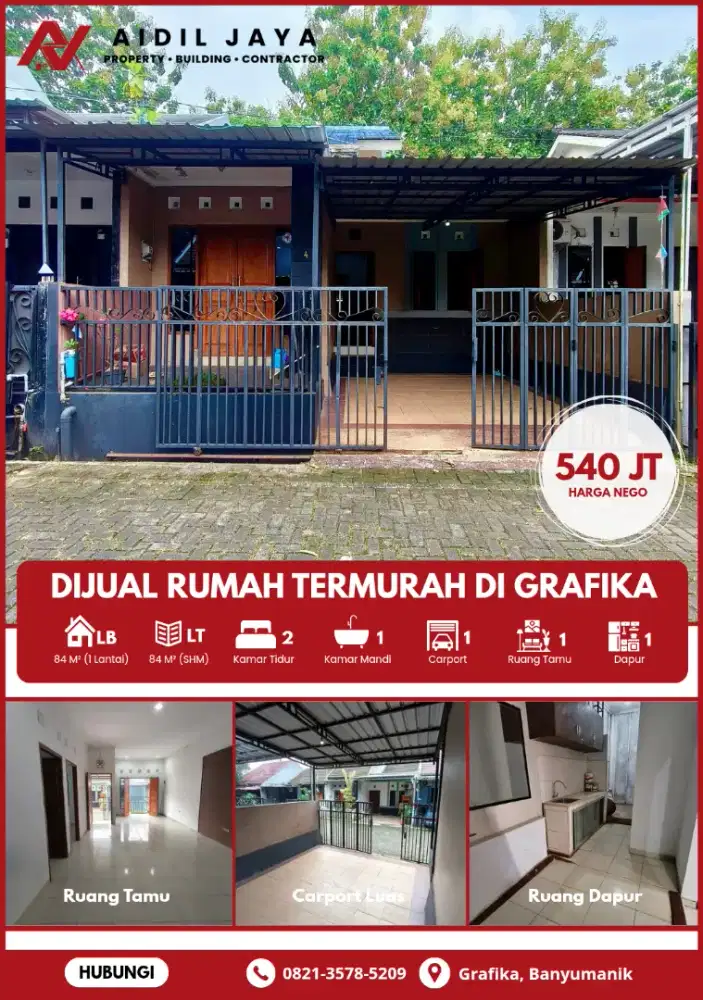Rumah Siap Huni Termurah Di Grafika Banyumanik Kota Semarang