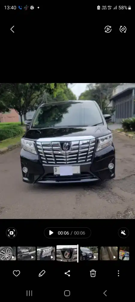 Toyota Alphard 2016 Bensin