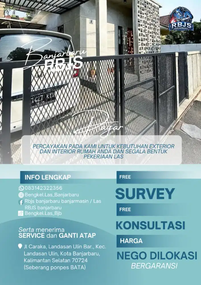 PEMBUATAN PAGAR AESTHETIC TERGANTUNG REQUEST MOTIF