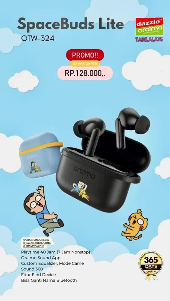 TWS Oraimo Spacebuds Lite OTW-324
