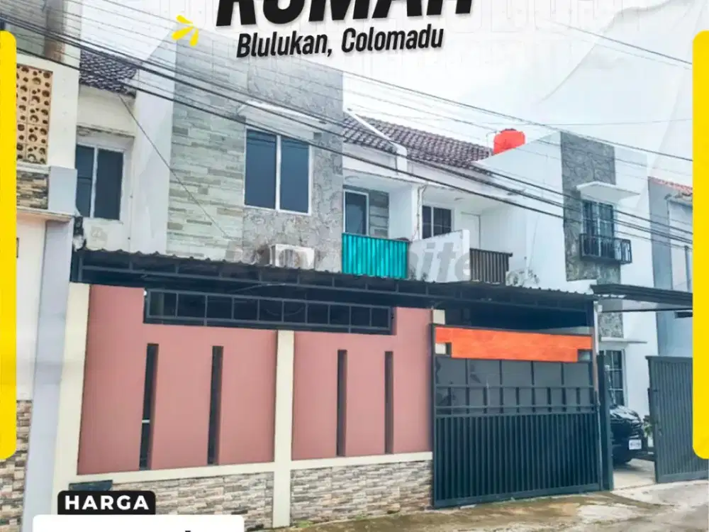 Disewakan Rumah 2 Lantai Modern Minimalis di Blulukan Colomadu