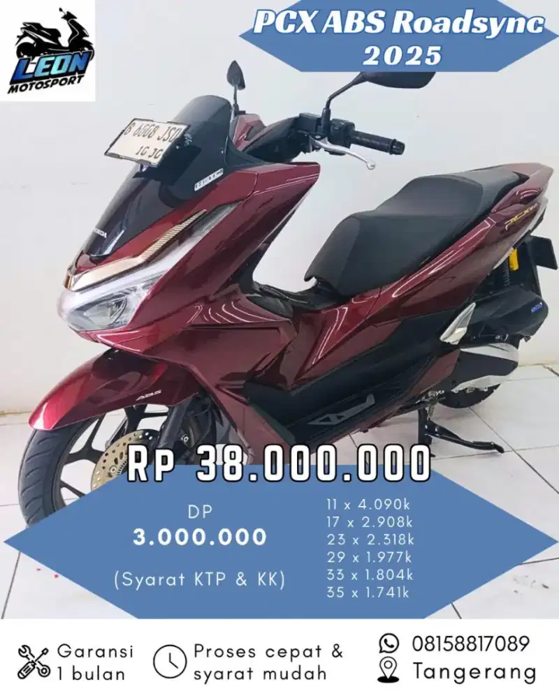 PCX roadsync 2025, juga beli motor seken