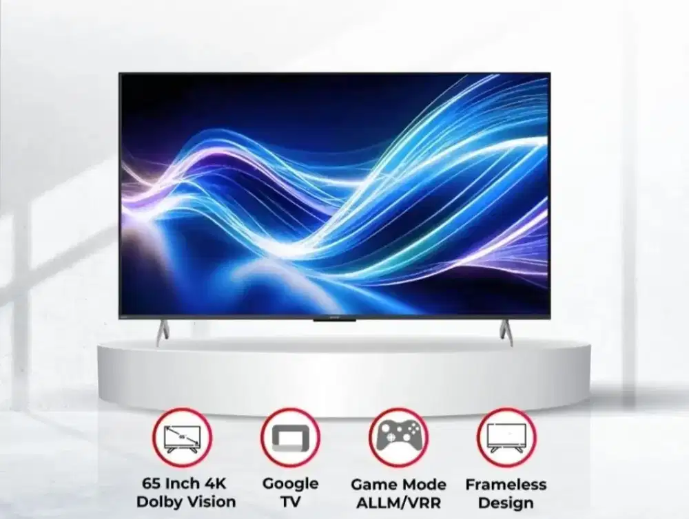 Ready Google TV Sharp 65in Promo cicilan bunga 0% di Atlanta Mataram
