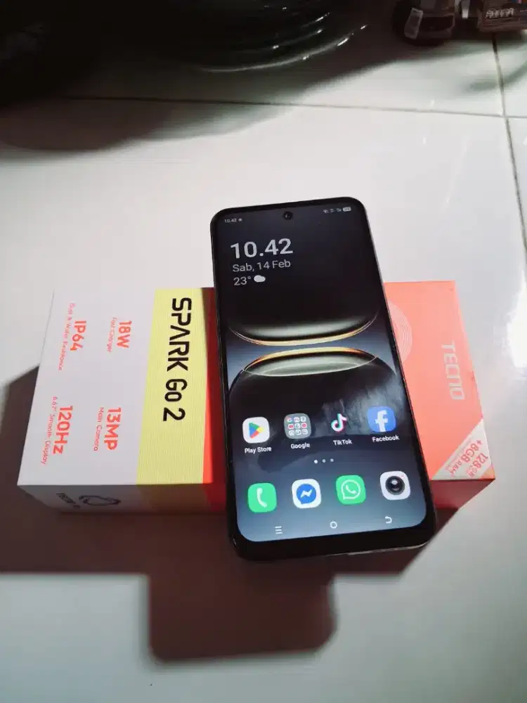 Jual hp tecno spark go2 ram 4+4/128