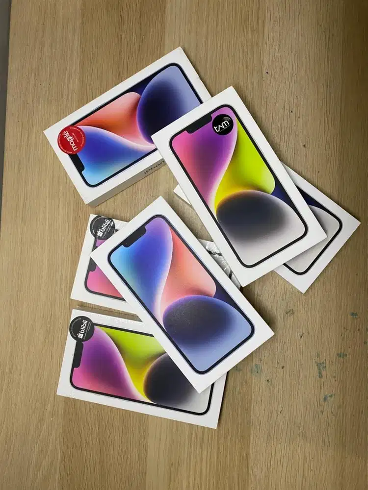 Iphone 14 128gb biru putih baru