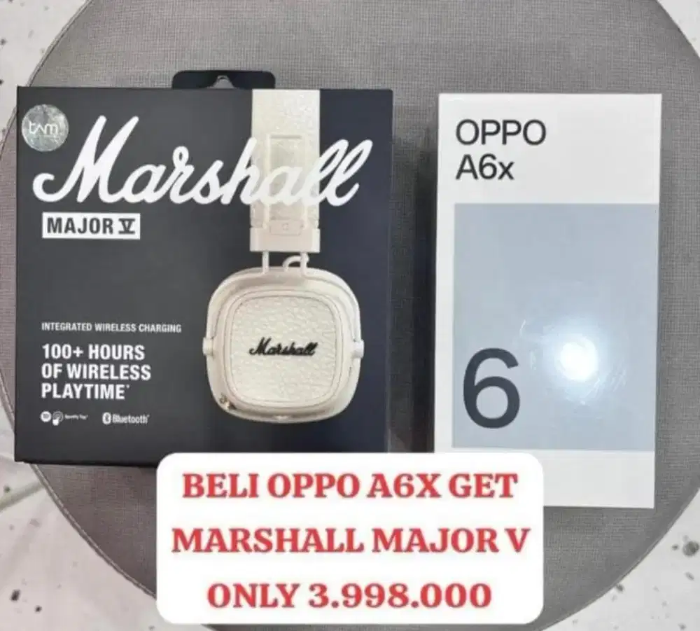 OPPO A6X 8/128 (FREE MARSHALL MAJOR V)