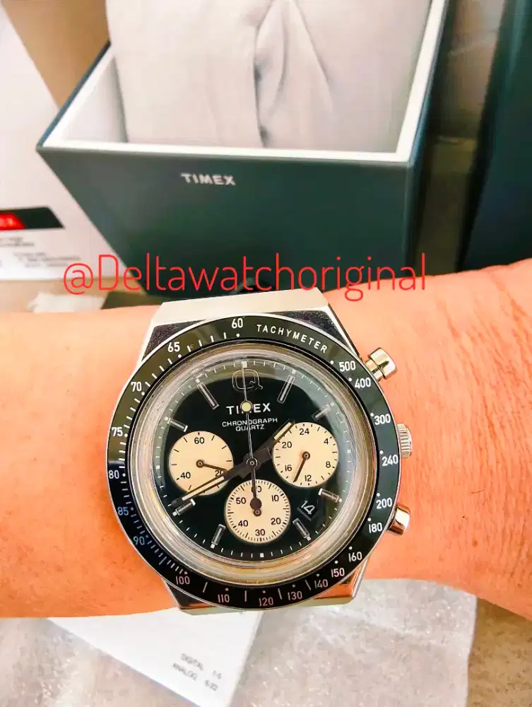 Timex Q TW2V42700 Catch A Panda Sports Chronograph Black Fullset