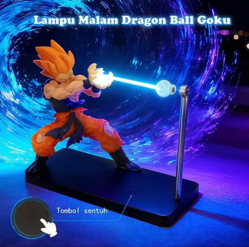 Lampu Figure Goku Kamehameha LED Dragon Ball