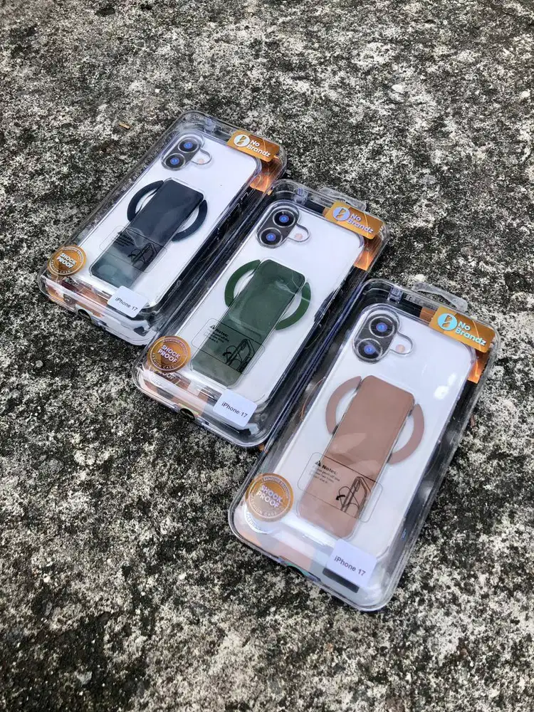 No Brandz Clear Magsafe Grip Case iPhone 17