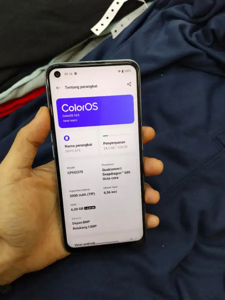 OPPO A76 (100%ORIGINAL)