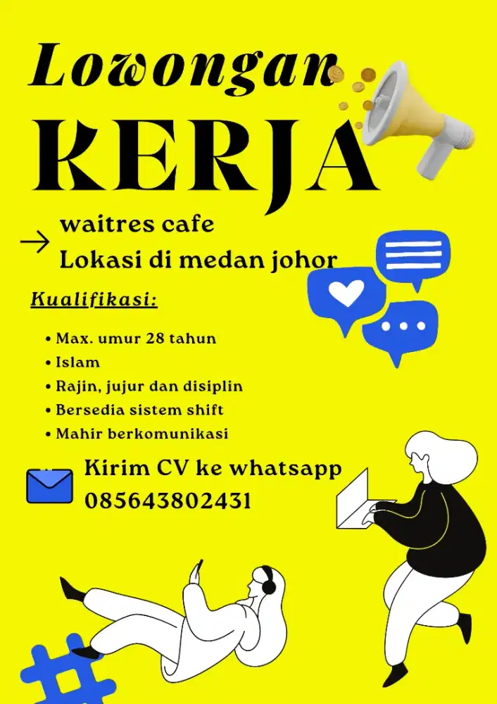 DI BUTUHKAN WAITRES CAFE