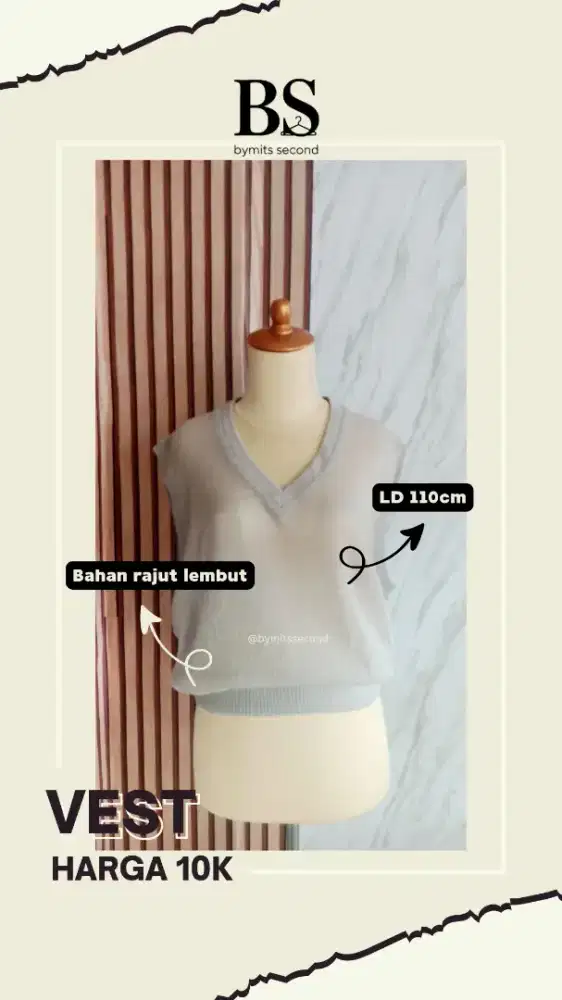 Bymits Second Vest Abu Biru