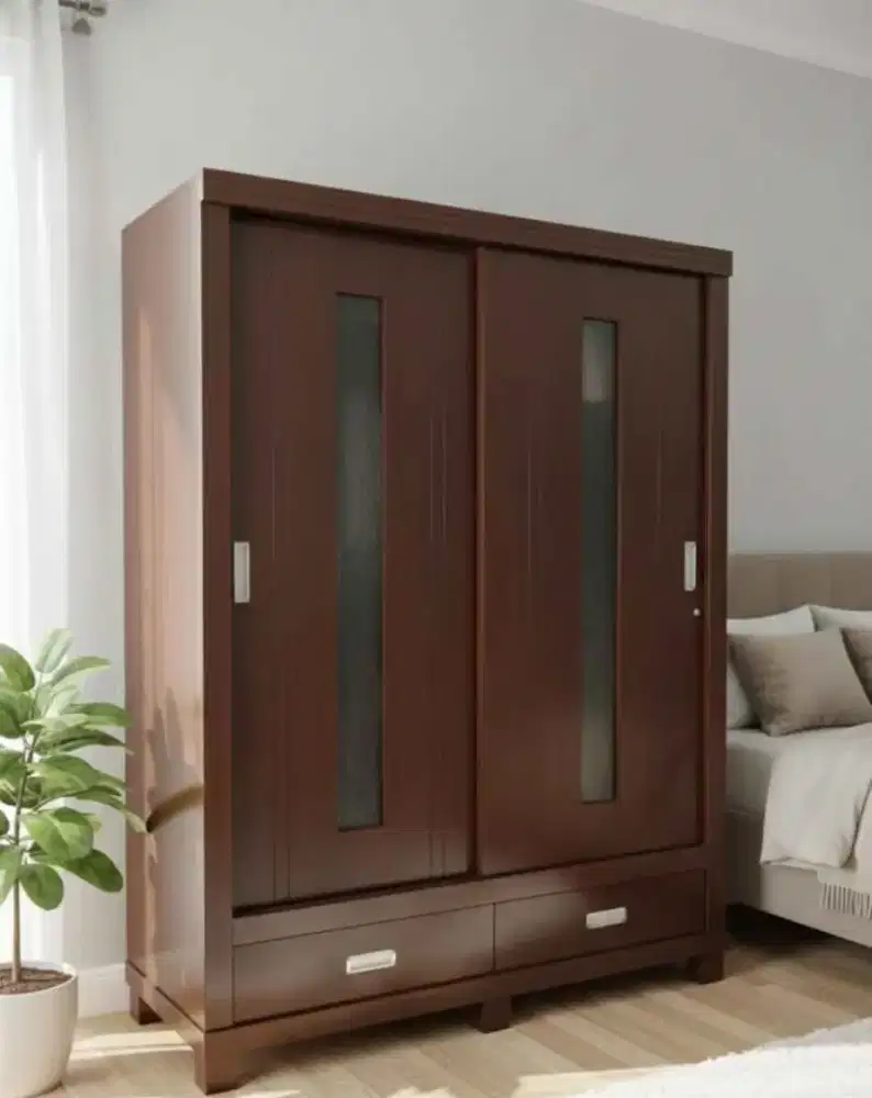 Lemari Pakaian 2 Pintu Geser