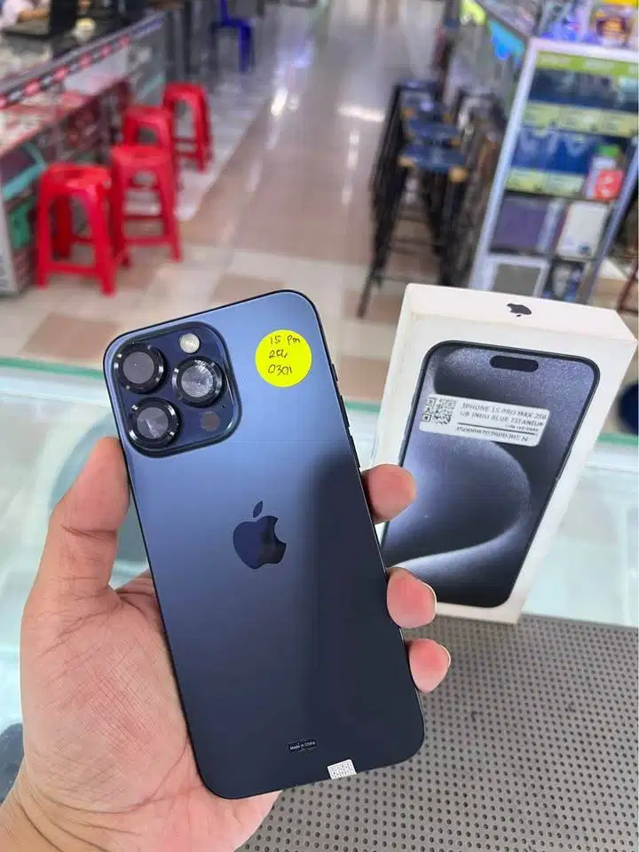 Iphone 15 Promax 256 IBOX (Blue Titanium) Fullset Jossjiss