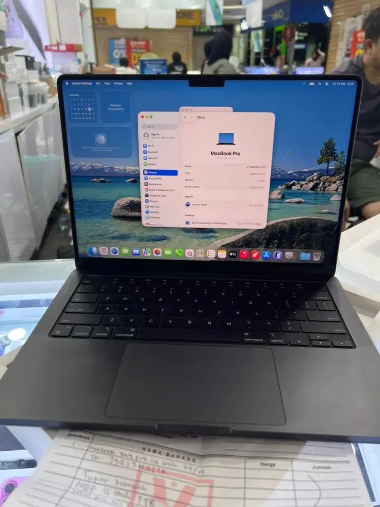 MacBook Pro 14inch M4 Pro 24/512 bh 100 cc 53 resmi ID/A