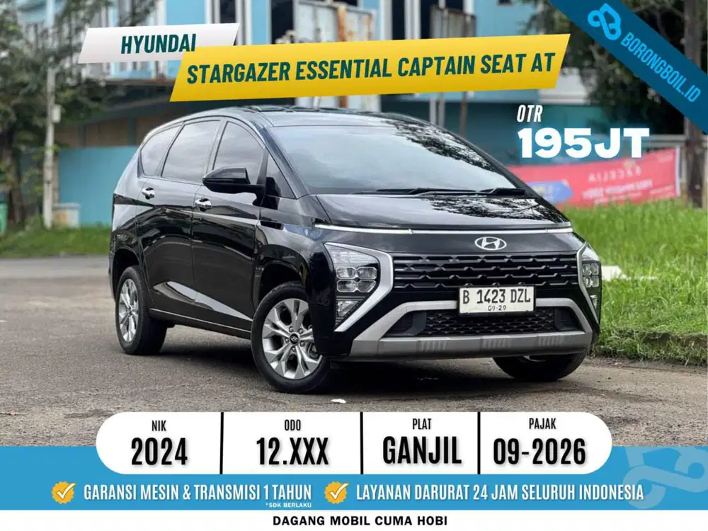 LOW KM! Hyundai Stargazer Essential 2024 Hitam | LIKE NEW