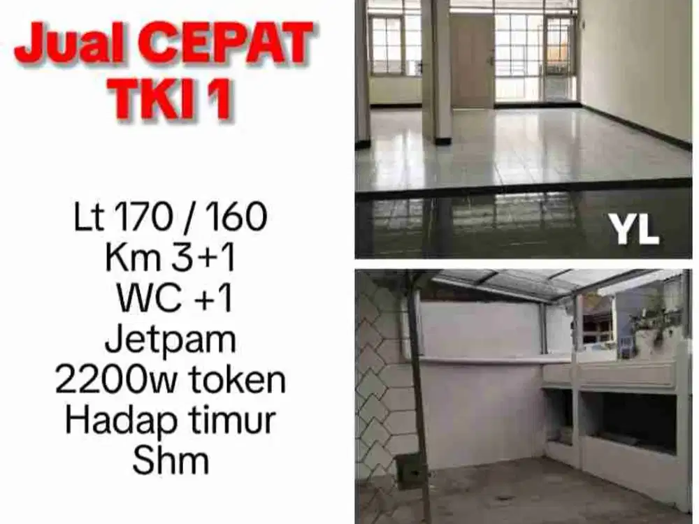 JUAL CEPAT TKI 1 SIAP HUNI