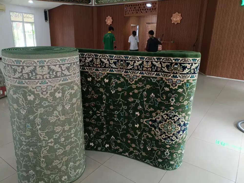 Tersedia Karpet sajadah Masjid import pembelian menyesuaikan kebutuhan